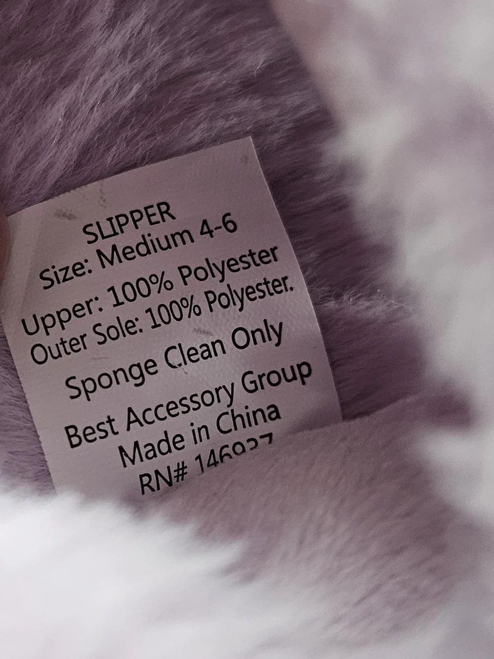 Plush Bunny Slide Slippers for Kids - Lavender
